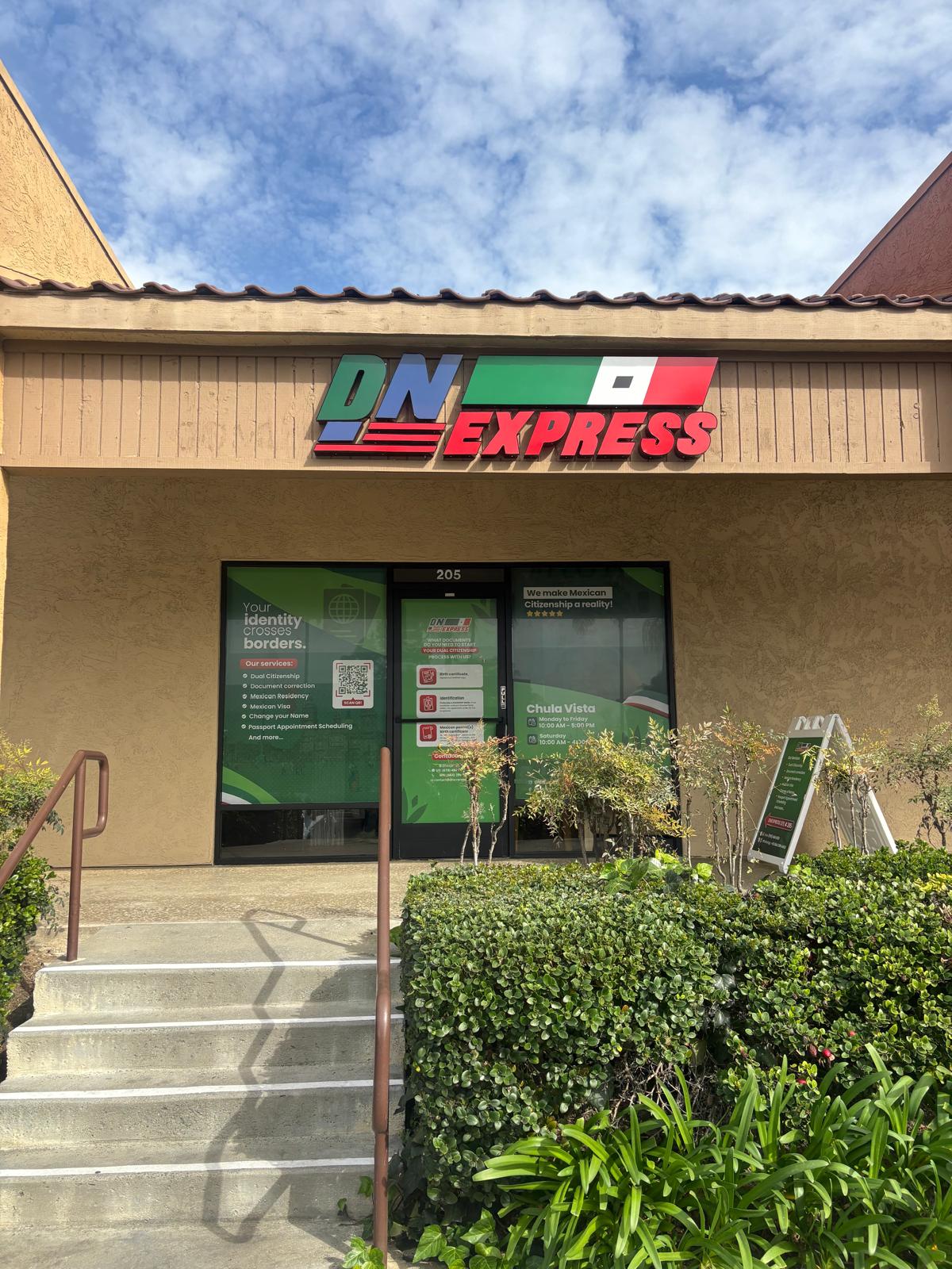 DNExpress San Diego area office storefront