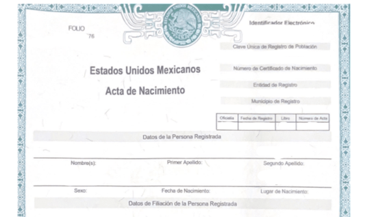 Search, Digitization, or Purchase of Birth Certificates from All Over Mexico