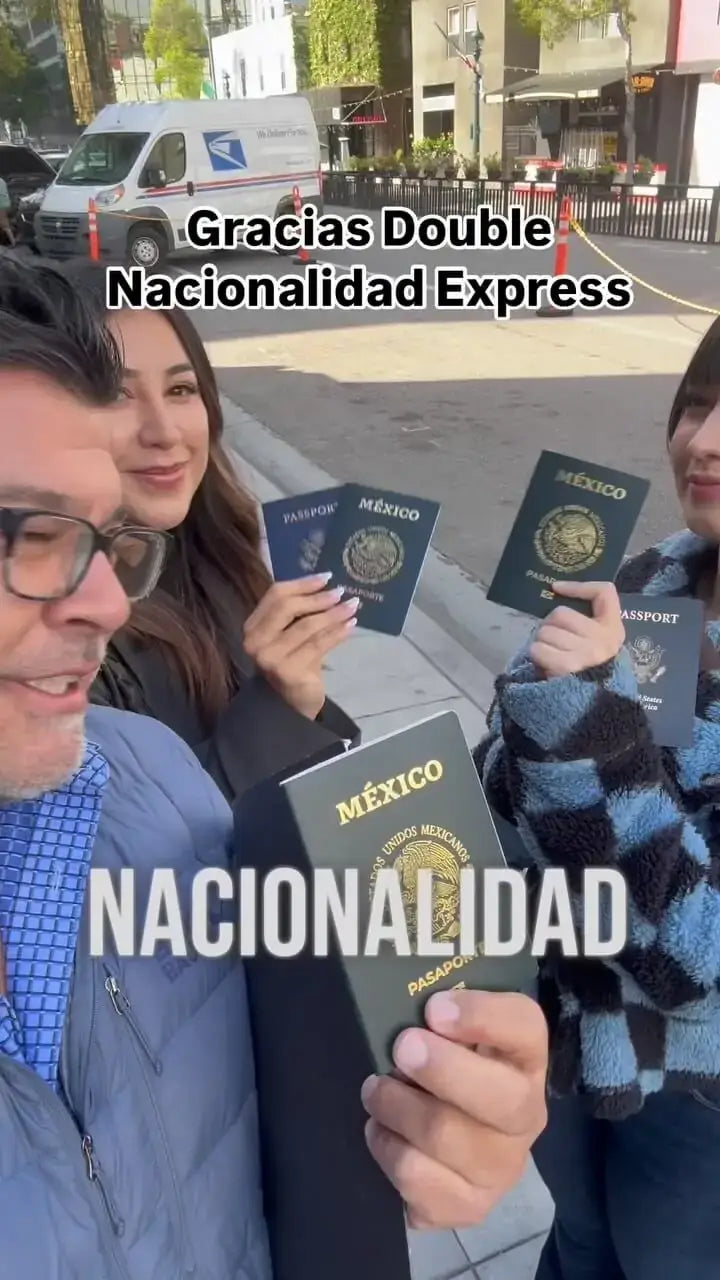DNExpress client holding their Mexican and U.S. passports