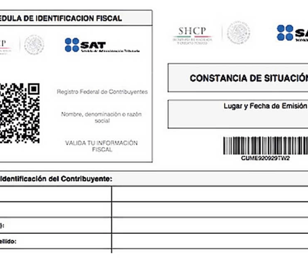 NÚMERO DE IDENTIFICACIÓN FISCAL MEXICANO